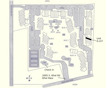 Map of Kamaole Sands - MauiIris